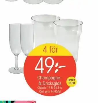 EKO Champagne - & Dricksglas erbjuda