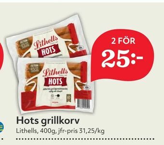 Hemköp Hots grillkorv erbjuda