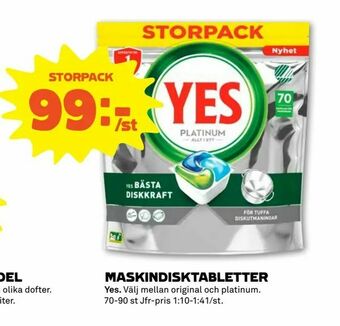 Stora Coop Maskindisktabletter erbjuda