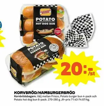 Coop Forum Korvbröd/hamburgerbröd erbjuda