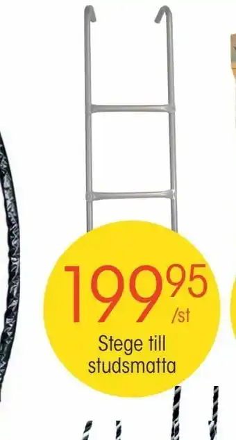 Stege till studsmatta