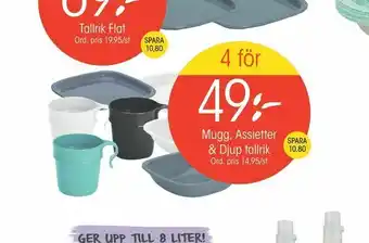 EKO Mugg, Assietter & Djup tallrik erbjuda