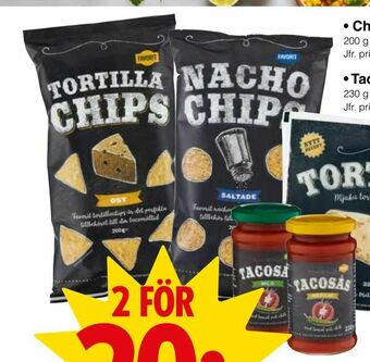 Matöppet Chips erbjuda