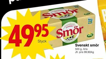 Matöppet Svenskt smör erbjuda