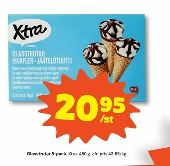 Stora Coop Glasstrutar 8-pack erbjuda