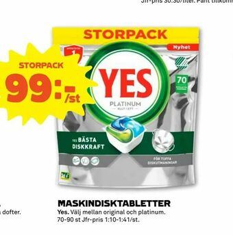 Stora Coop Maskindisktabletter erbjuda