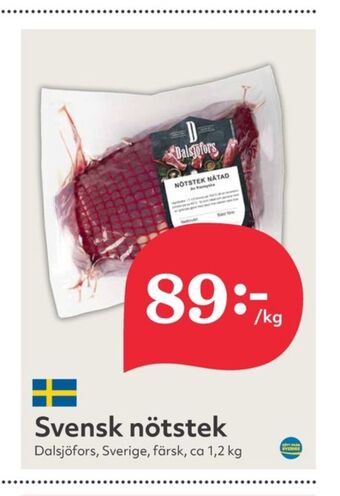 Hemköp Dalsjöfors nötstek erbjuda