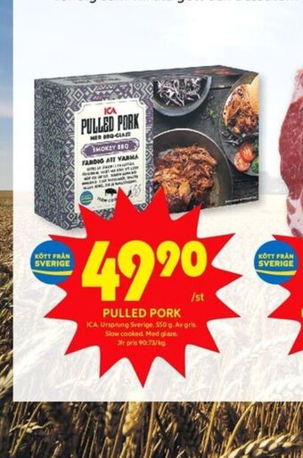 ICA Kvantum Ica pulled pork erbjuda