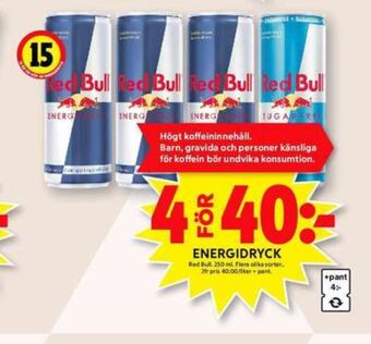 ICA Maxi Red bull energidryck erbjuda