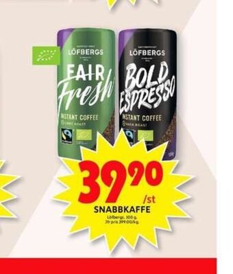 ICA Maxi Bold espresso instant kaffe erbjuda