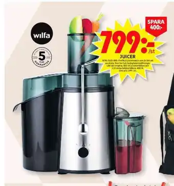 ICA Maxi Wilfa juicepress erbjuda