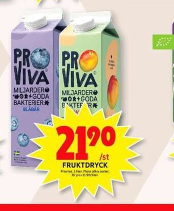 ICA Maxi Proviva fruktdryck erbjuda