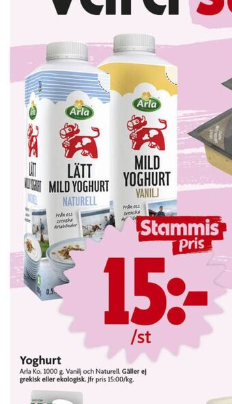 ICA Nära Arla yoghurt erbjuda