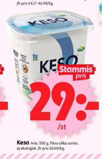 ICA Supermarket Keso cottage cheese erbjuda
