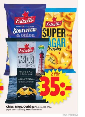 ICA Supermarket Västkustchips erbjuda