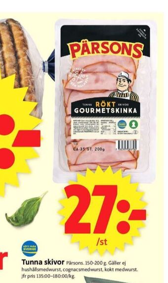 ICA Supermarket Pärsons skinka erbjuda