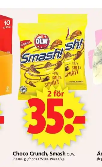 ICA Supermarket Choco crunch snacks erbjuda