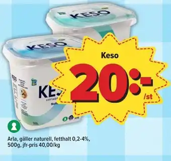 Östenssons Keso Arla erbjuda
