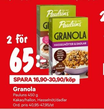 City Gross Granola erbjuda