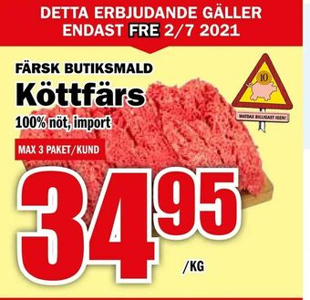 Matdax Köttfärs erbjuda