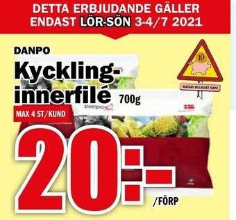 Matdax Kycklinginnerfilé erbjuda