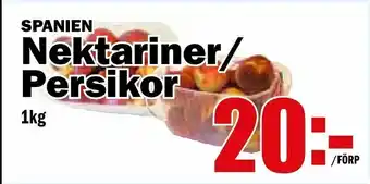 Matdax Nektariner/ Persikor erbjuda