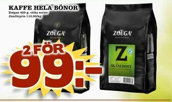 Matvärlden Tensta Kaffe hela bönor erbjuda