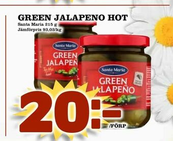 Green jalapeno hot