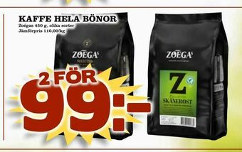 Nya Pulsen Kaffe hela bönor erbjuda