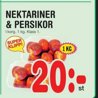 Nya Pulsen Nektariner & persikor erbjuda