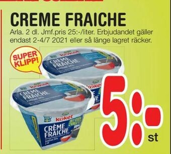 Nya Pulsen Creme fraiche erbjuda