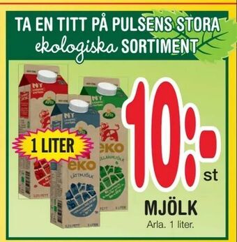 Nya Pulsen Mjölk erbjuda