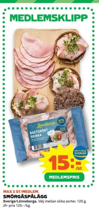 Coop Lönneberga skinka erbjuda