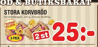 Nya Pulsen Stora korvbröd erbjuda