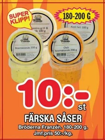 Nya Pulsen Färska såser erbjuda