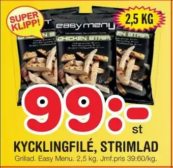 Nya Pulsen Kycklingfilé, strimlad erbjuda