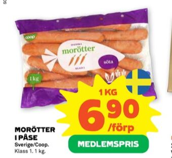 Stora Coop Coop morötter erbjuda