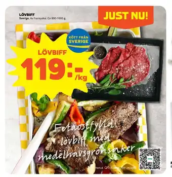Stora Coop Lönneberga lövbiff erbjuda