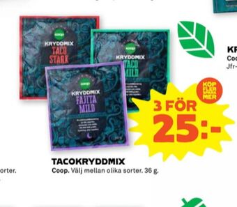 Stora Coop Coop taco kryddmix erbjuda