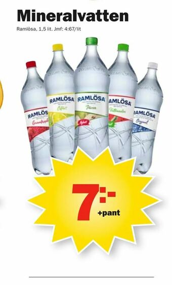 Pekås Mineralvatten erbjuda