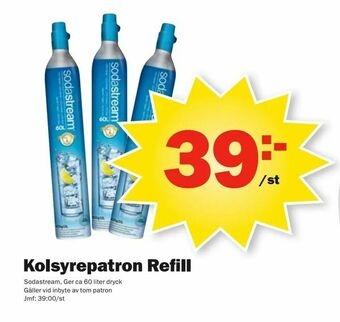 Pekås Kolsyrepatron Refill erbjuda