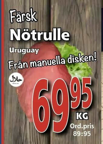 Supergrossen Färsk Nötrulle erbjuda