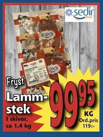 Supergrossen Lammstek erbjuda