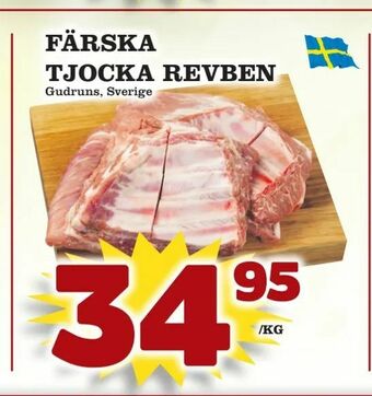 Supergrossen Färska tjocka revben erbjuda