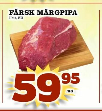 Supergrossen Färsk märgpipa erbjuda