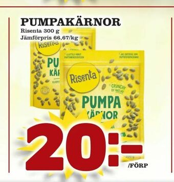 Supergrossen Pumpakärnor erbjuda
