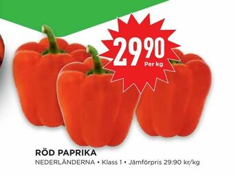 Willys Röd paprika erbjuda