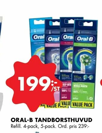ÖoB Oral-b tandborsthuvud erbjuda