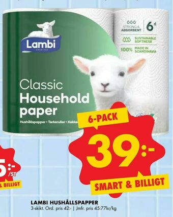 ÖoB Lambi hushållspapper erbjuda