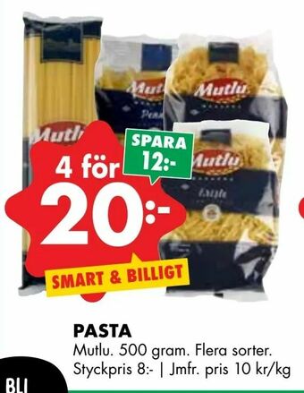 ÖoB Pasta erbjuda